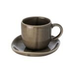 Svelte Coffee Cup & Saucer Olive
