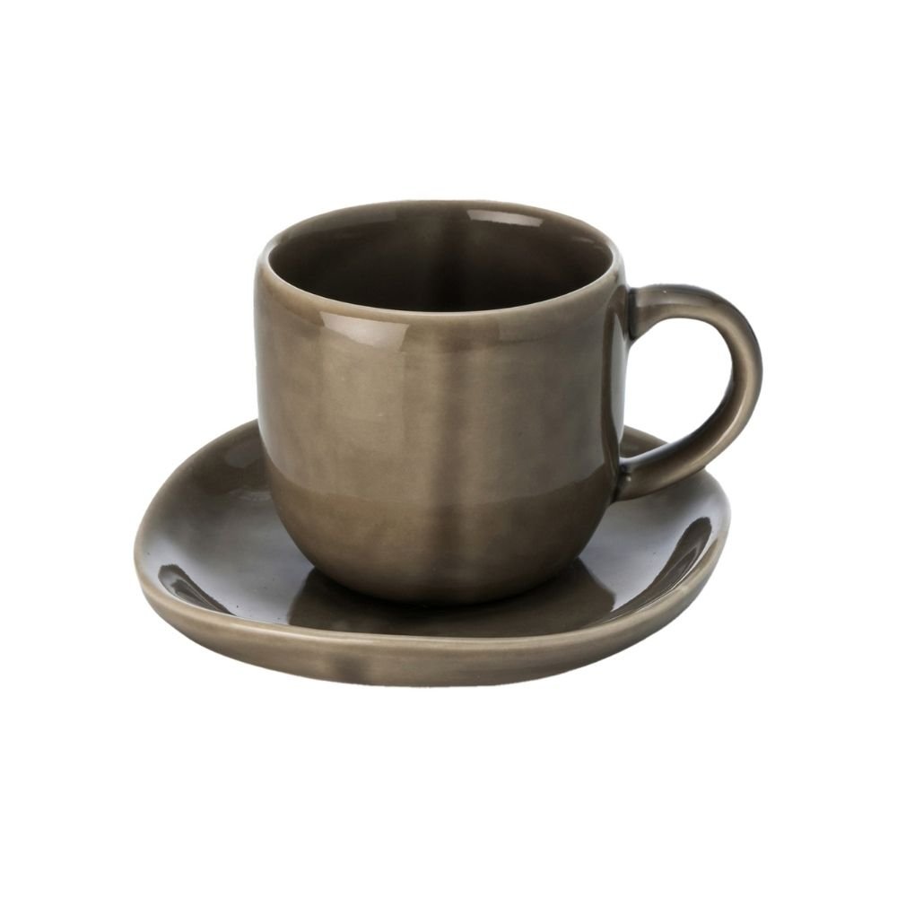 14 Svelte Coffee Cup & Saucer Olive - Image 1
