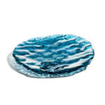 Mar Blue Glass Plate 28x25cm