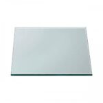 hardened square glass 35x35cm clear
