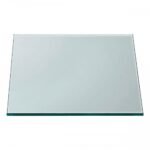 hardened square glass 45x45cm clear