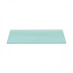 hardened rectangular glass 25x65cm satin