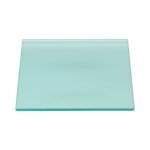 hardened square glass 35x35cm satin