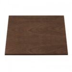 Square Beech Veneer Laminate Mdf 45x45 Cm Dark Lacquer Coated Wood