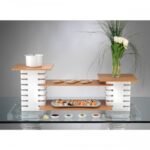 puzzle starter kit 2 columns 35w  x 110l x 40h white+beech wood