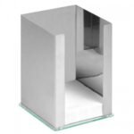 stainless steel napkin holder for napkin 24 x 24 cm