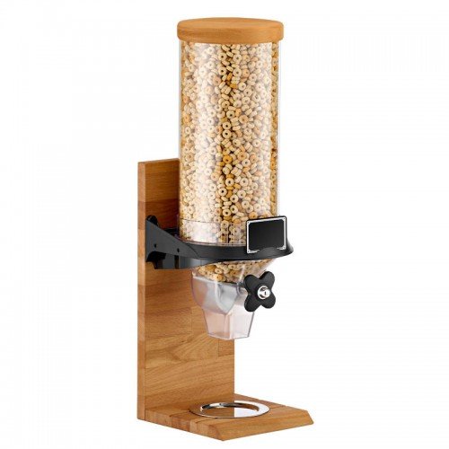 Cereal Dispenser Vario 4 Lit Solid Wood Base