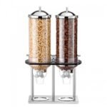 Cereal Dispenser Classix Twin 2x6 Lit  Stainless Steel