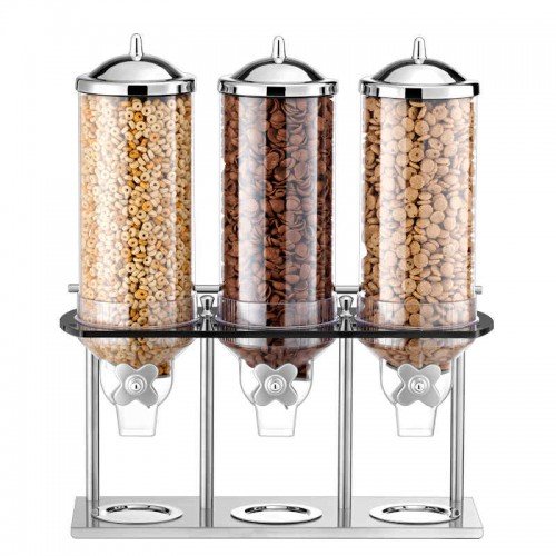 Cereal Dispenser Classix Trio 3x6 Lit   Stainless Steel