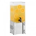 Juice Dispenser DELFI 6L Stainell Steel base w/ crushed ice tube