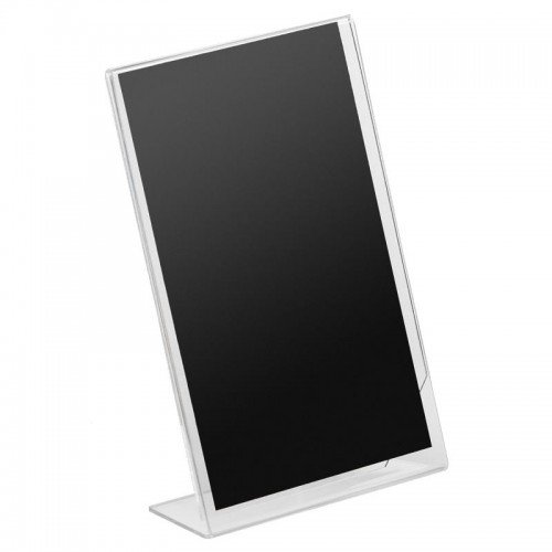 signage kit l 2pcs a6 10x15cm gradient plexiglass card holder+black card double face