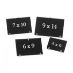mat black paper card 4x6cm without stand 24 pcs pack