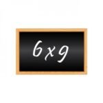 sticker blackboard  6x9cm pvc1mm rewritable 12pcs pack