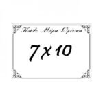 sticker fiorentin 7x10cm pvc1mm rewritable 12pcs pack