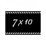 sticker bullet 7x10cm pvc1mm rewritable 12pcs pack