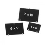 stainless steel stand 6x9cm with black carton card 3 pcs pack