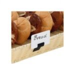 black attached clip with 5x8cm plastic card 10 pcs pack