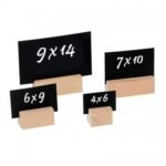wooden stand with 7x10cm carton card -3 pcs pack