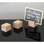 wooden cube card stand 3pcs pack-without card