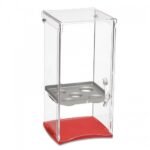 5 row ice cream cones acrylic show case with red mat base