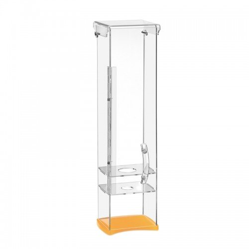 acrylic cone holder single row with mandarin yellow base