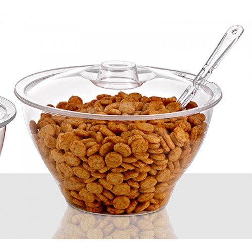 acrylic bowl with lid 9 liters