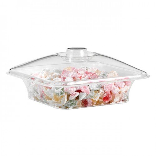 square bowl with lid 6 liters