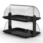 RollTop Cover with Tray Double decker Large 47x32x41H Black