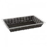 Bread Basket Gn 1/1 With Cover Holding Frame  Old Wood Finish