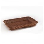 bread basket gn 1/1 polyrattan 6.5cm  wenge