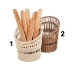 baguette basket polyrattan 40cm deep natural