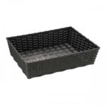 bread basket polypropylene  40 x 30 x 10cmH  black
