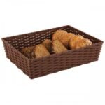 bread basket polypropylene 40 x 30 x 10cmH  wenge