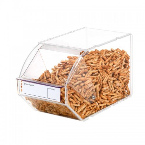 acrylic scoop bin 1 arrangment 1/2 17x33x20