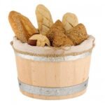 Wooden Barrel 6Lit  Solid Beech D28 x 25H for Fruits and Bread without pouch