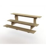 traditional wooden top for barrels -set of 3 pcs 200 x 99 x 64h- can hold up to 18 barrels