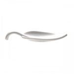 party spoon leaf 10 x 4,5cm white