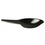 party spoon ying yiang 10 x 4,5 cm black