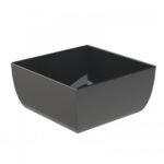 Unbreakable Square Salad Bowl 25x25cm 4Lit Black