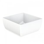 Unbreakable Square Salad Bowl 25x25cm 4Lit White