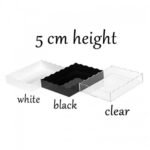 arc 14x21xh5 clear modern tray with wave edge