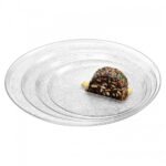 onda peeble presentation tray round φ 25cm clear