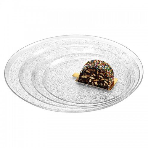 onda peeble presentation tray round φ 25cm clear