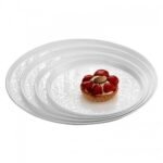 onda peeble presentation tray round φ 40cm white