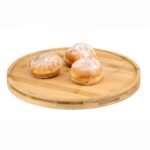 Wooden Board Double Face Eco Friendly Bamboo D25cm