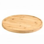 Wooden Board Double Face Eco Friendly Bamboo D40cm