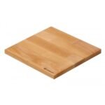 Wooden board solid beech wood 21X21x2h w/ antislip pads eco oil finished