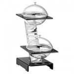 Totem Buffet Stand with 2 Glass Bowls x 2.5 Lit