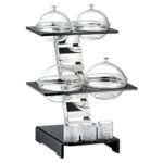 Totem Buffet Stand with 2 Glass Bowls x 0.5 Lit and 2 Glass Bowls x 1 Lit