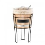 Tripod Black Steel Stand For 1 Wooden Barrel 20lit.